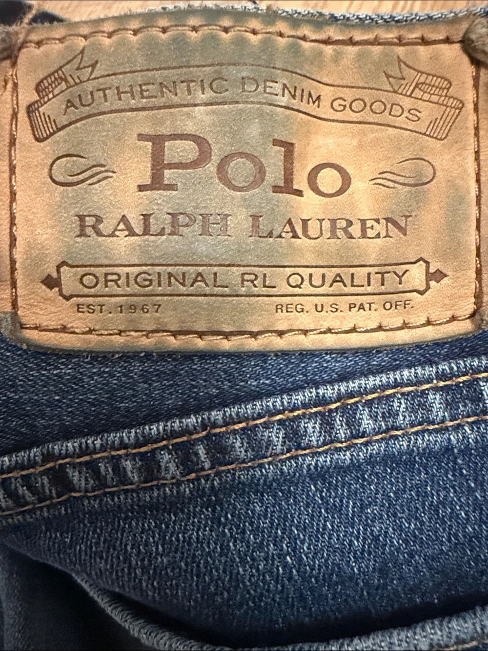 Polo by Ralph Lauren Men's Dark Blue Straight‎ Jeans